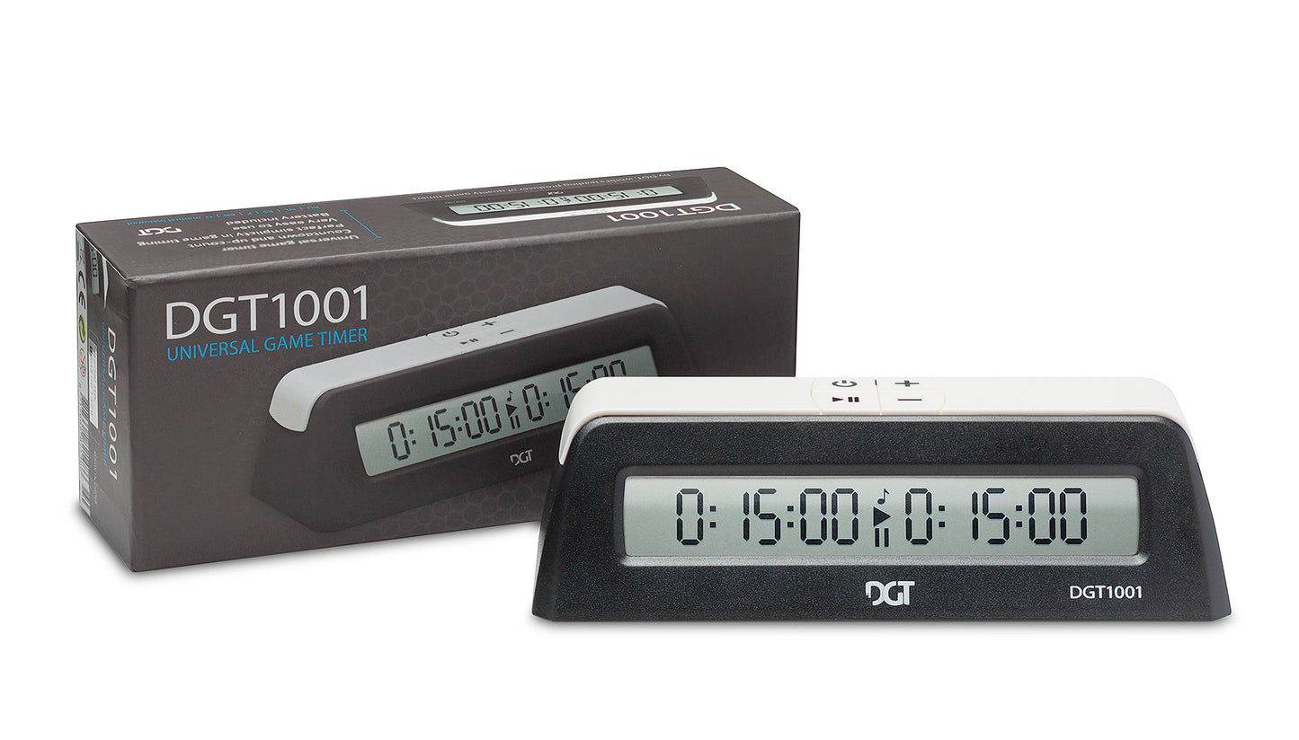 DGT 1001 Black - Orologio di scacchi per circoli e scuole