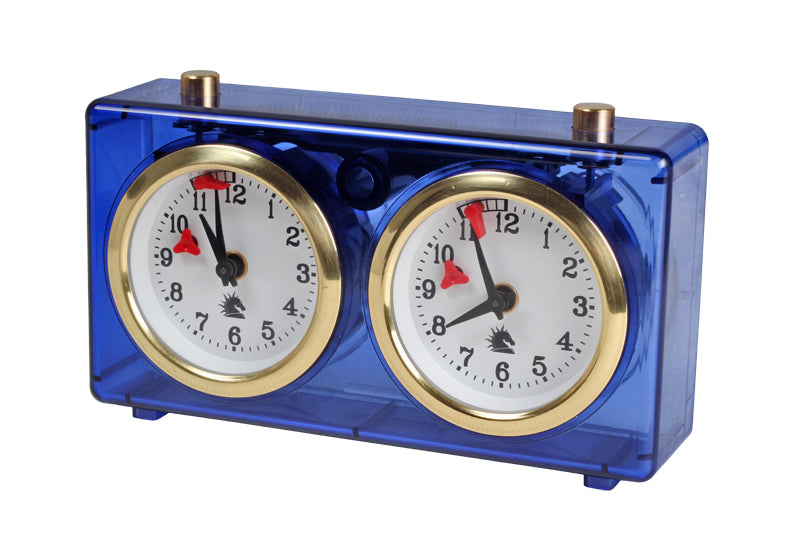 CLASSIC piccolo orologio in plastica, blu trasparente