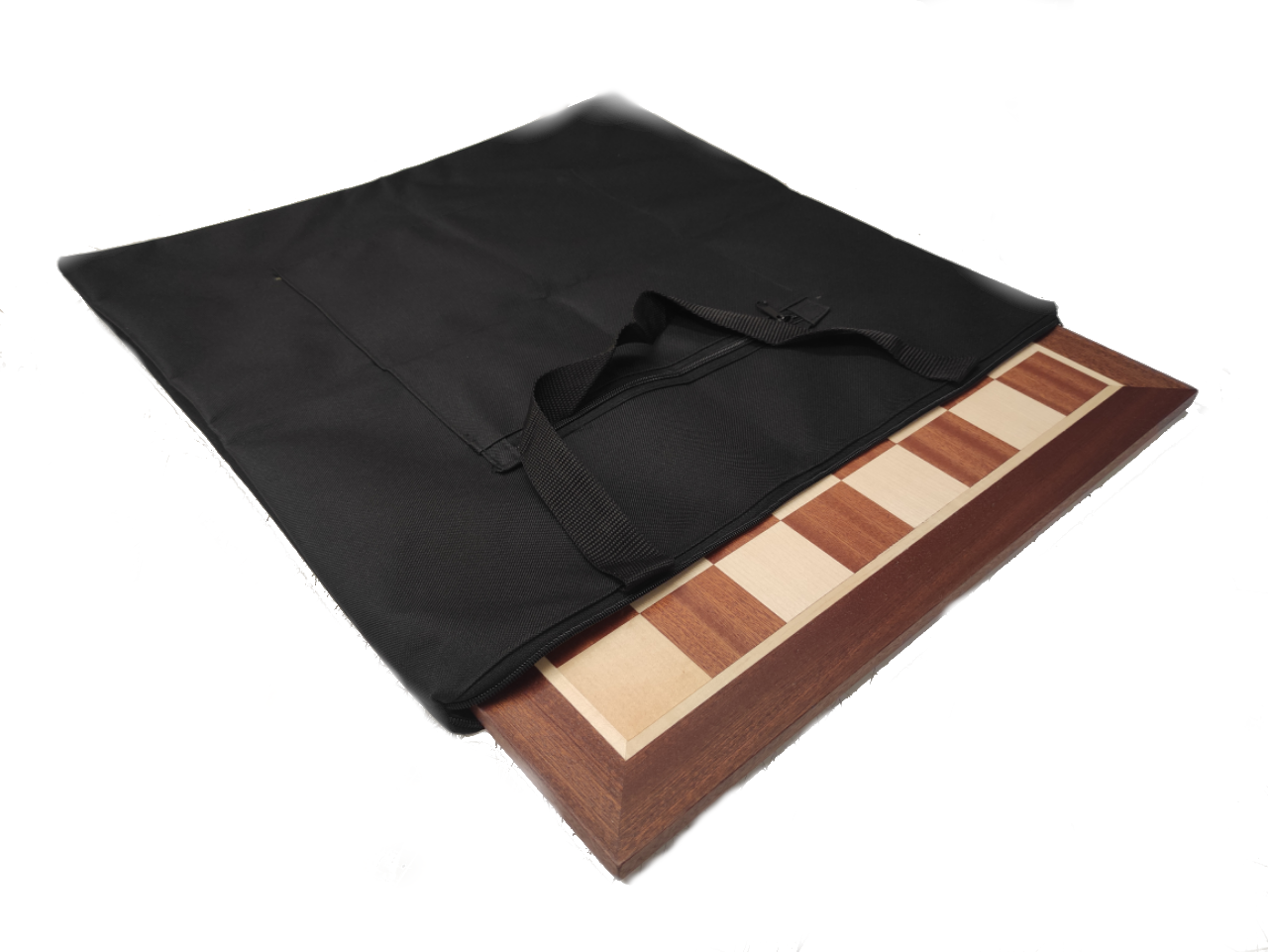 Borsa per scacchiera in legno con campi da 40 a 50 mm (tasca per le figure)