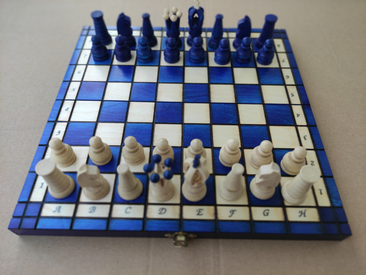 MAXI SCACCHI BLU ROYAL