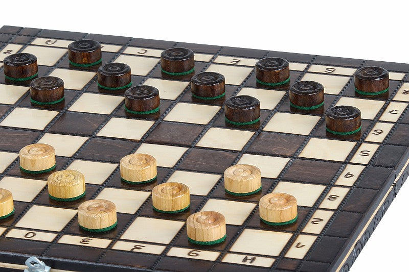 Scacchi + Dama Piccola, 2 Giochi in 1 (Ciliegia)