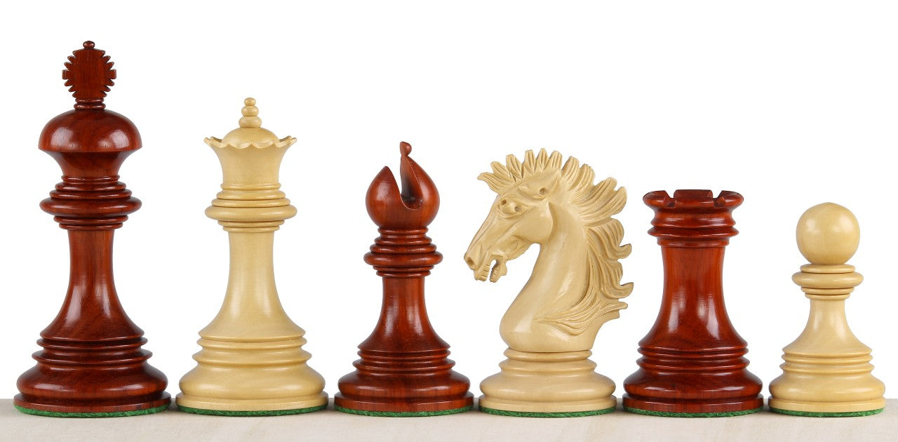 Scacchi Sunrise in legno rosso da 4 pollici