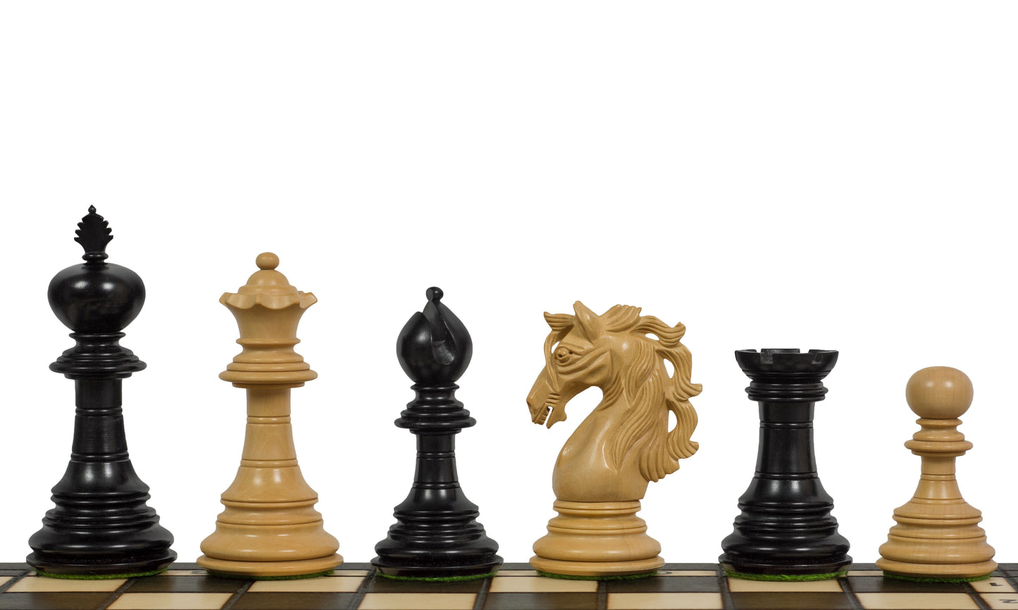 Scacchi "D'Artagnan" (Re 10,2 cm) in Ebano/Faggio