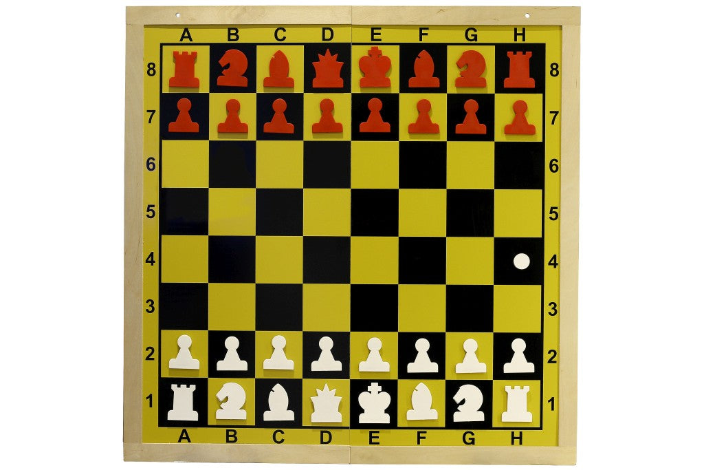 GIOCATORI MAGNETICI DI DIMOSTRAZIONE - struttura in legno, pieghevole a metà, figure incluse