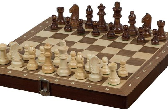 Scacchi da torneo Sunrise No. 3 Exclusive (30x30cm) WALNUT