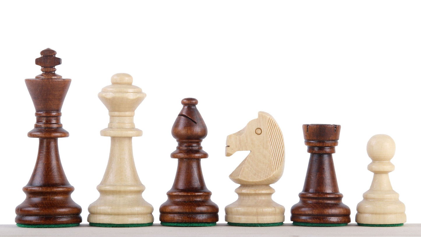 STAUNTON N. 6 in sacchetto di plastica, Legno intagliato