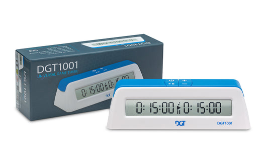 DGT 1001 White - Orologio di scacchi per scuole e club