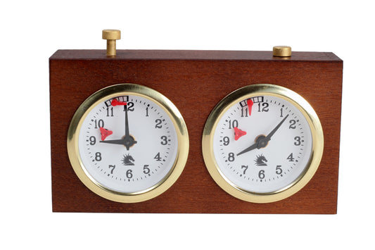 Orologio in legno BHB senza supporto - Mogano (Piccolo)