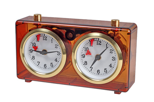 CLASSIC piccolo orologio in plastica, ambra