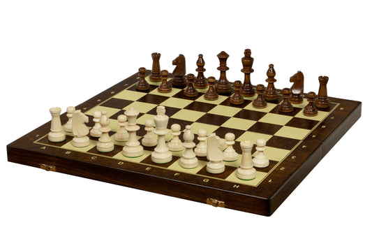Set di scacchi da allenamento in legno 48x48 cm Piombati (Re 90 mm)