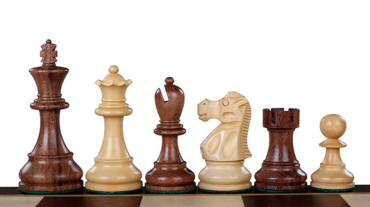 Scacchi Staunton JACQUES in legno di Bosso/Acacia (9,5 cm)