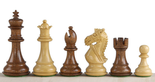 Scacchi Staunton COLOMBIANI in legno di acacia/bosso (Re 9,5 cm)