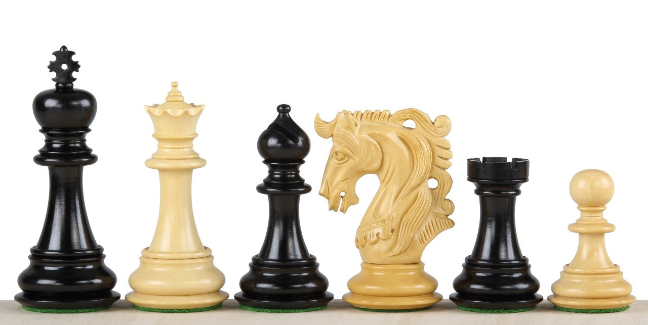 Scacchi ELVIS in legno di ebano (Re 10,8cm)
