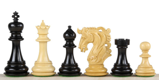 Scacchi ELVIS in legno di ebano (Re 10,8cm)