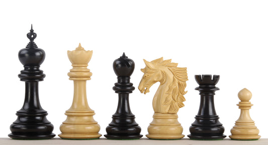 Dubliner Montgoy Figure di scacchi in ebano da 5 pollici