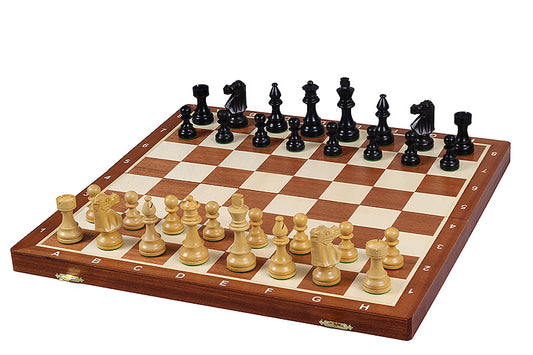 Torneo di Scacchi Francese Ebanizzato (Re 7,7 cm)
