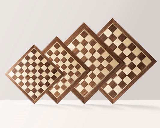 Scacchiera n. 5 (senza Coordinate) noce/acero (intarsiata)