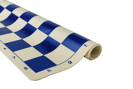 Scacchiera in silicone n. 6, bianca e blu