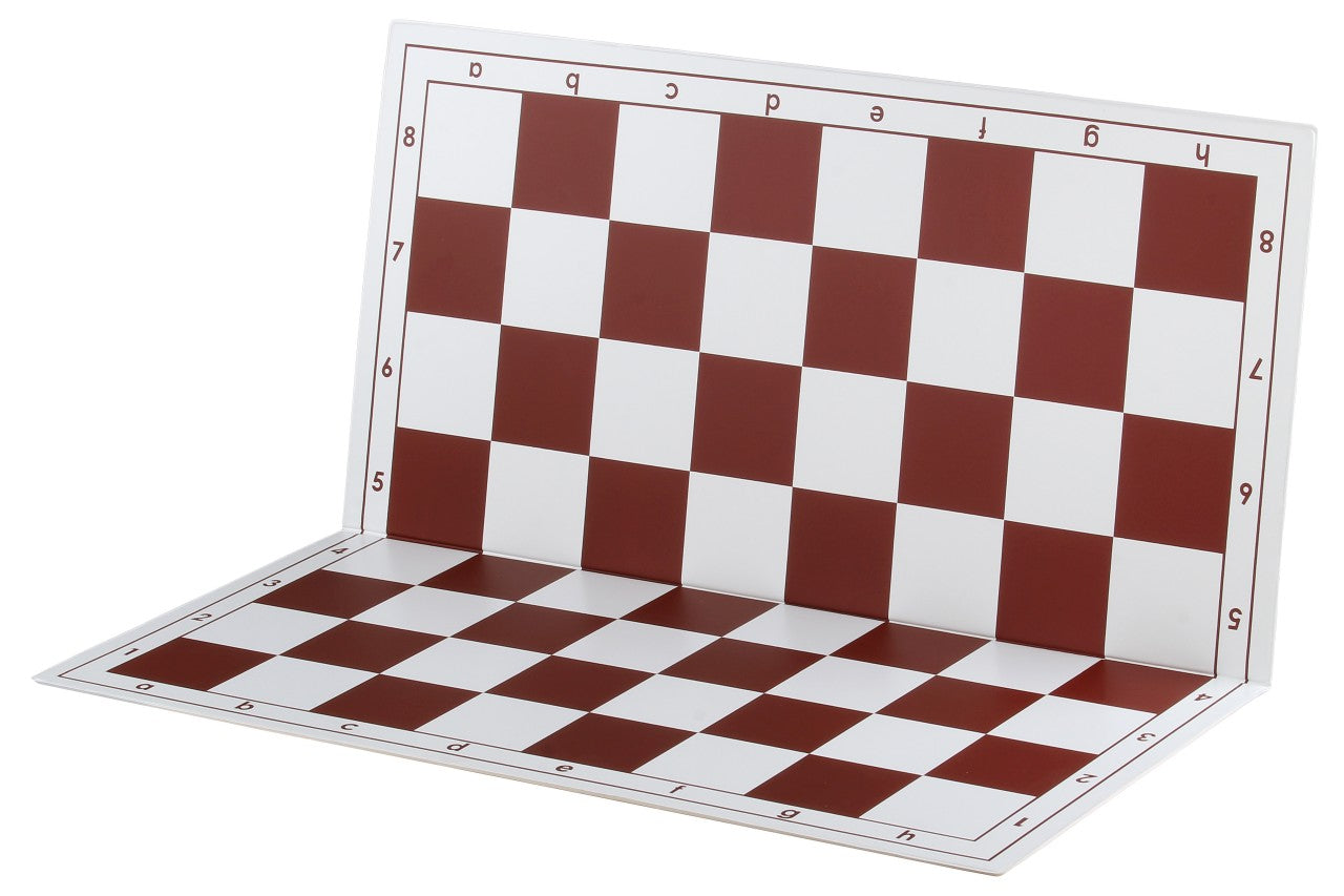 Scacchiera pieghevole in plastica n. 6, bianca e rossa