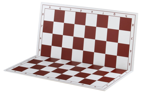 Scacchiera pieghevole in plastica n. 6, bianca e rossa