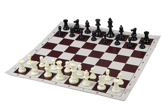 Set da torneo in borsa (Pezzi + scacchiera Arrotolabile + borsa)