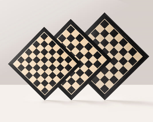 Scacchiera n. 5+ (senza descrizione) in ebano (intarsiata)