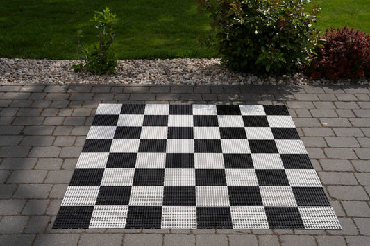 Scacchiera in plastica per scacchi da giardino con casella da 17 cm