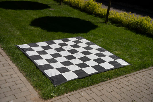Scacchiera in nylon per scacchi da giardino con campo da 21 cm