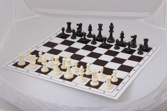 Set di scacchi per la scuola 3 (Scacchi in plastica + scacchiera pieghevole in plastica)