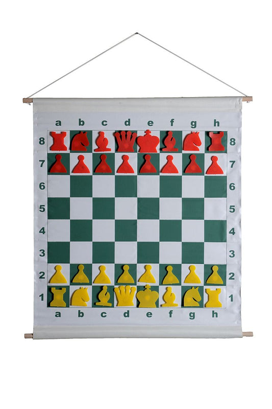 SCACCHIERA DEMONSTRATIVA - MAGNETICA (scacchiera + pezzi + borsa)