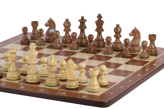Set di scacchi Agamennone - Caselle 58x58 mm + Scacchi Tedeschi (Re 9,5 cm)
