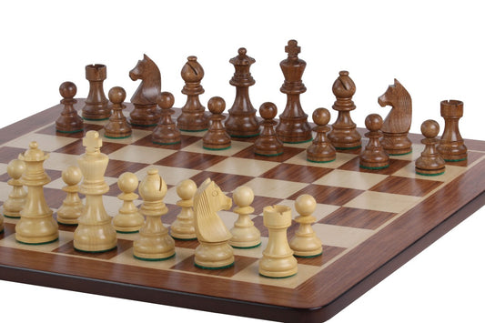 Set di scacchi Ettore - Caselle 58x58 mm + Scacchi Tedeschi (Re 9,5 cm)